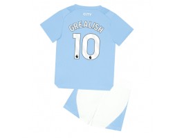 Manchester City Jack Grealish #10 kläder Barn 2023-24 Hemmatröja Kortärmad (+ korta byxor)